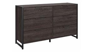 Dressers Bush Furniture 6 Drawer Dresser