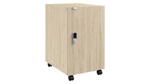 Mobile File Cabinets Bush Mobile File Cabinet with Drawer, Door, and Keypad Lock - Fully Assembled