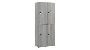 Lockers & Personal Storage Bush Two Tier 4 Door Storage Lockers with Keypad Locks