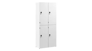 Lockers & Personal Storage Bush Furniture Two Tier 4 Door Storage Lockers with Keypad Locks