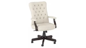 Executive Desk Chairs Bush High Back Tufted Office Chair with Arms