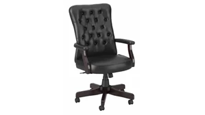 Executive Desk Chairs Bush Furnishings High Back Tufted Office Chair with Arms