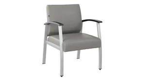 Lobby & Guest Chairs - Metal Bush Furnishings Waiting Room Guest Chair with Arms