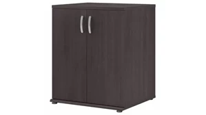 Low Storage Cabinets Bush Furnishings Closet Organizer with Doors and Shelves