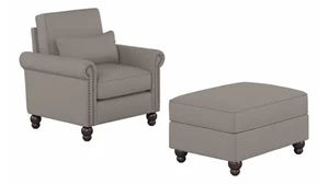 Accent Chairs Bush Furnishings Accent Chair with Ottoman Set