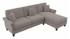 Sectional Sofas Bush Furniture 102in W Sectional Couch with Reversible Chaise Lounge