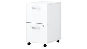 Mobile File Cabinets Bush Furnishings 2 Drawer Mobile File Cabinet - Assembled