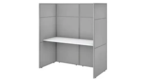 Cubicles Bush Furniture 60in W Cubicle Desk Workstation with 66in H Closed Panels
