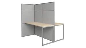 Cubicles Bush 60in W 2 Person Cubicle Desk Workstation with 66in H Panels