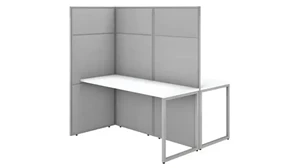 Cubicles Bush Furnishings 60in W 2 Person Cubicle Desk Workstation with 66in H Panels