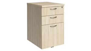 Mobile File Cabinets Bush 16in W 3 Drawer Mobile File Cabinet
