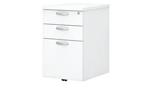 Mobile File Cabinets Bush 16in W 3 Drawer Mobile File Cabinet