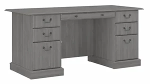 Stand-Alone Double Pedestal Desks Bush Furniture 66in W Executive Desk
