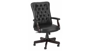 Executive Desk Chairs Bush High Back Tufted Office Chair with Arms