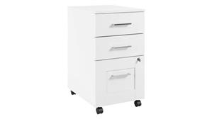 Mobile File Cabinets Bush 3 Drawer Mobile File Cabinet