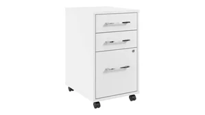 Mobile File Cabinets Bush Furnishings 3 Drawer Mobile File Cabinet