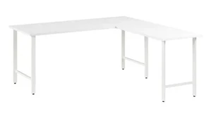 L Shaped Desk Shells Bush Furnishings 72in W x 72in D L-Shaped Computer Desk with Metal Legs