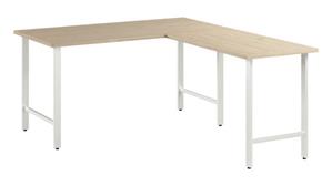 L Shaped Desks Bush 60in W x 30in D L-Shaped Computer Desk with Metal Legs