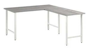 L Shaped Desk Shells Bush Furniture 60in W x 30in D L-Shaped Computer Desk with Metal Legs