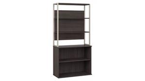 Etageres Bush Tall Etagere Bookcase