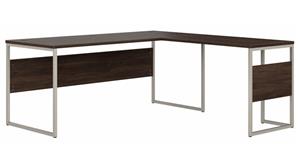 L Shaped Desk Shells Bush Furniture 72in W x 72in D L-Shaped Table Desk with Metal Legs