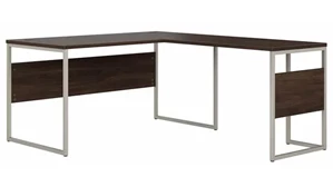 L Shaped Desk Shells Bush Furniture 60in W x 72in D L-Shaped Table Desk with Metal Legs