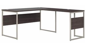 L Shaped Desk Shells Bush Furniture 60in W x 72in D L-Shaped Table Desk with Metal Legs