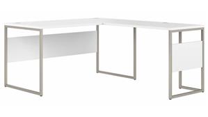 L Shaped Desks Bush 60in W x 72in D L-Shaped Table Desk with Metal Legs