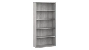 Standard Bookcases Bush Furnishings Tall 5 Shelf Bookcase