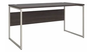 Writing Desks Bush Furnishings 60in W x 30in D Computer Table Desk with Metal Legs