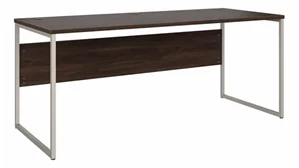 Writing Desks Bush Furnishings 72in W x 30in D Computer Table Desk with Metal Legs