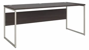 Writing Desks Bush Furnishings 72in W x 30in D Computer Table Desk with Metal Legs