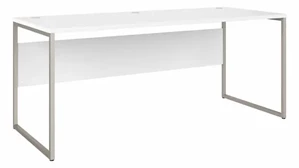 Writing Desks Bush Furnishings 72in W x 30in D Computer Table Desk with Metal Legs