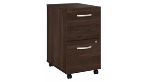 Mobile File Cabinets Bush Furnishings 2 Drawer Mobile File Cabinet - Assembled