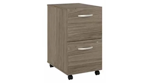 Mobile File Cabinets Bush 2 Drawer Mobile File Cabinet - Assembled