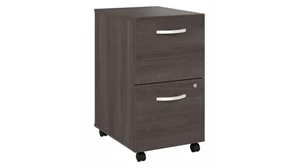 Mobile File Cabinets Bush 2 Drawer Mobile File Cabinet - Assembled