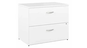 Lateral File Cabinets Bush Furnishings 2 Drawer Lateral File Cabinet - Assembled