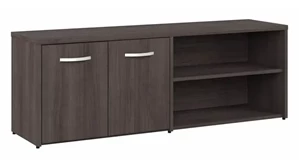 Storage Credenzas Bush Furniture Low Storage Cabinet with Doors and Shelves