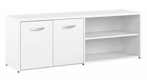 Storage Credenzas Bush Furniture Low Storage Cabinet with Doors and Shelves