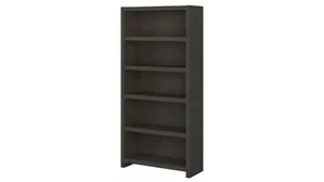 Standard Bookcases Bush Furnishings 5 Shelf Bookcase