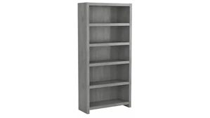 Standard Bookcases Bush Furnishings 5 Shelf Bookcase