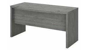 Stand-Alone Desk Shells Bush Furnishings 60in W Bow Front Desk