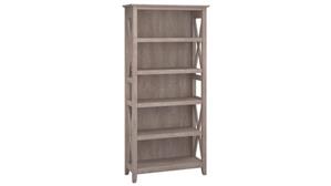 Standard Bookcases Bush Furniture 5 Shelf Bookcase