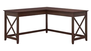 L Shaped Desk Shells Bush Furnishings 60in W L-Shaped Desk
