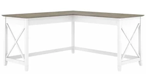 L Shaped Desk Shells Bush Furnishings 60in W L-Shaped Desk