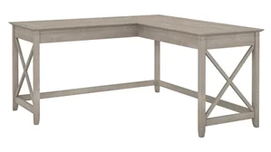 L Shaped Desk Shells Bush 60in W L-Shaped Desk