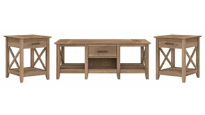 Coffee Tables Bush Furnishings Coffee Table with Set of 2 End Tables