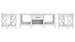 Coffee Tables Bush Furnishings Coffee Table with Set of 2 End Tables