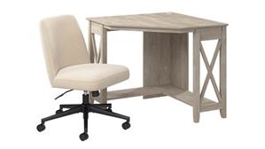 Corner Desks Bush Furniture 34in W x 34in D Small Corner Desk and Chair Set
