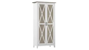 Storage Cabinets Bush Furniture Tall Kitchen Pantry Cabinet with Doors and Shelves
